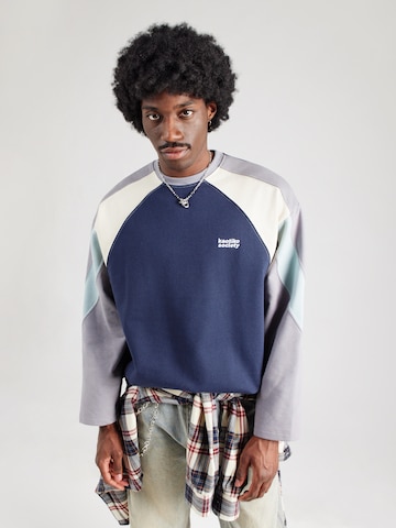 Kaotiko Sweatshirt 'JACKSON' in Blauw: voorkant