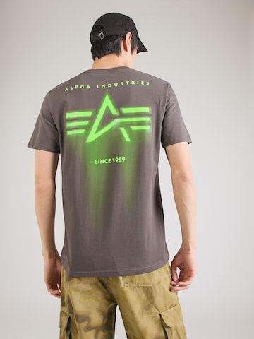 ALPHA INDUSTRIES Shirt in Grey: front