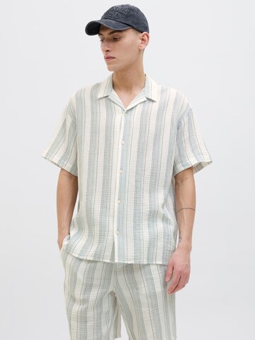 JACK & JONES Comfort fit Overhemd 'JOREaster Patras' in Wit: voorkant