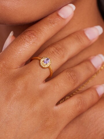 Lucardi Ring in Gold: Vorderseite