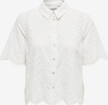 ONLY Bluse 'ONLY ONLVALAIS S/S SHIRT WVN NOOS CAMICIA' in Weiß: Vorderseite