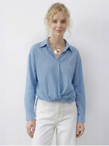 Bianco Lucci Hemden in Blau: Vorderseite