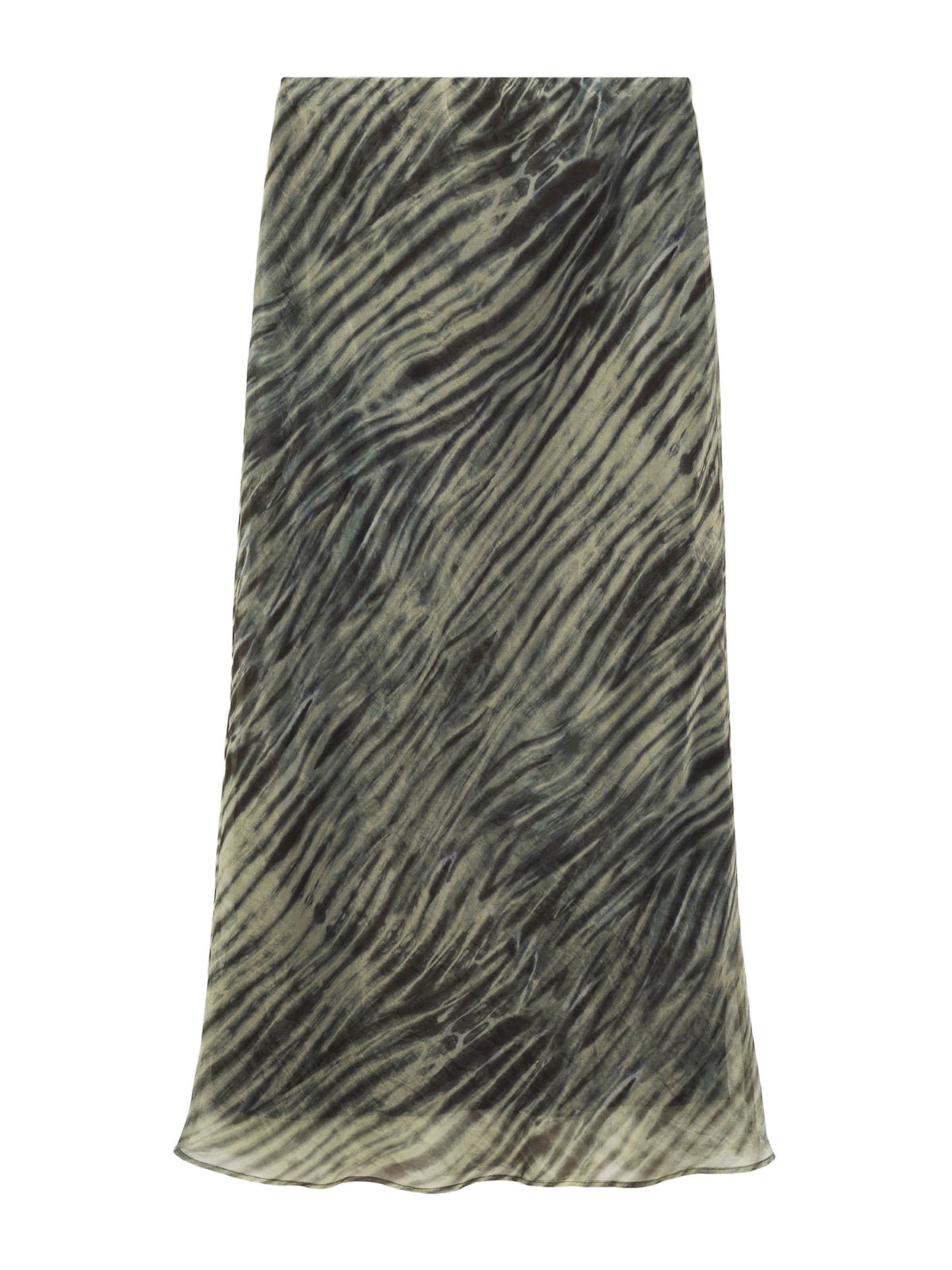 MANGO Rok 'SCOT' in Groen: voorkant