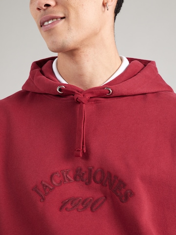 JACK & JONES Sweatshirt 'JORBLEECKER' in Red