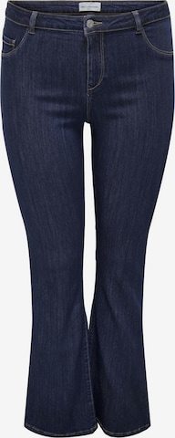 ONLY Carmakoma Flared Jeans in Blauw: voorkant