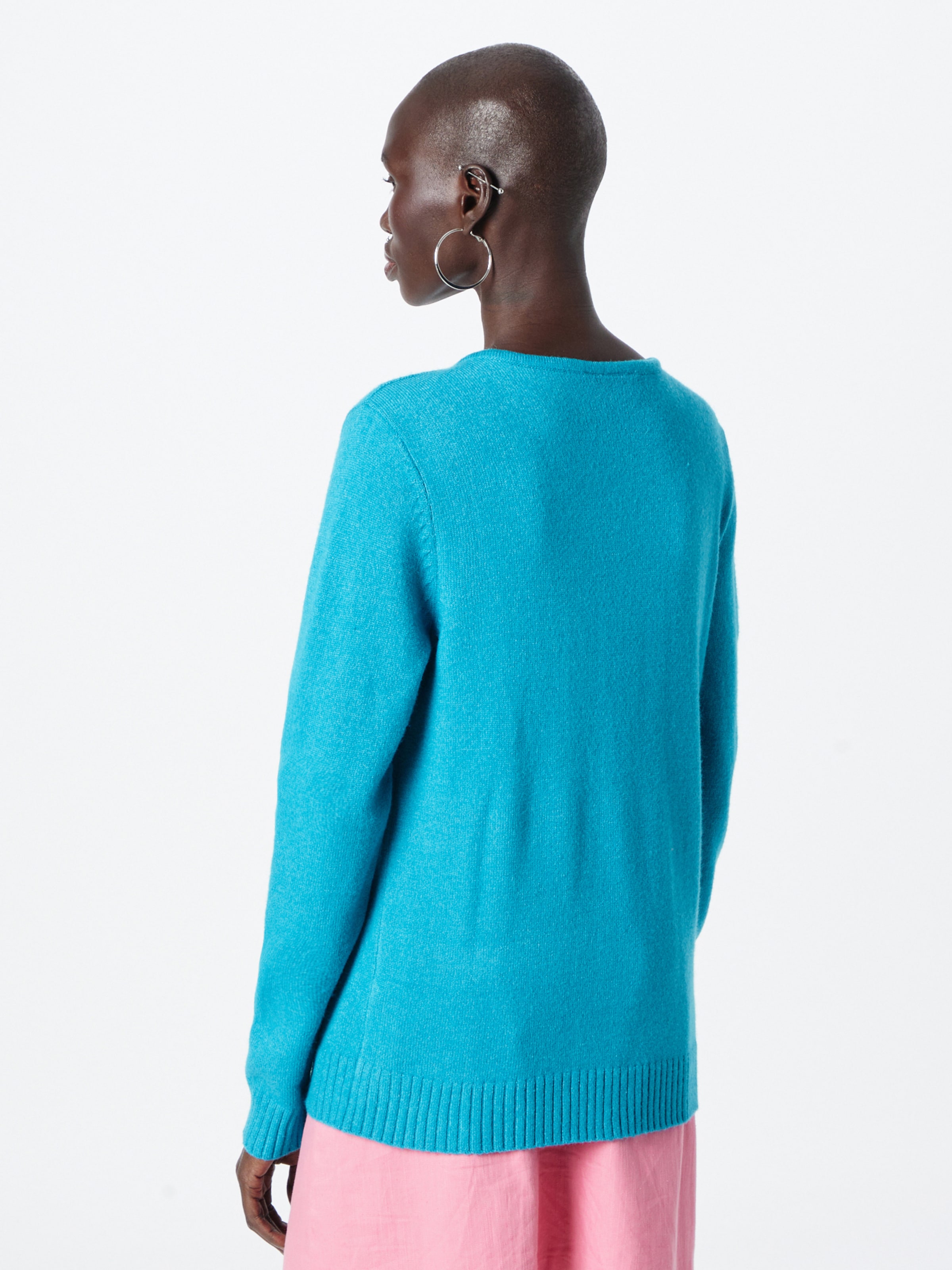 VILA Sweater Viril in Neon Blue ABOUT YOU