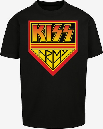 F4NT4STIC T-Shirt 'Kiss Army Logo' in Schwarz: Vorderseite