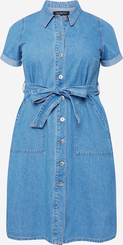 ONLY Carmakoma Shirt Dress 'Jen' in Blue: front