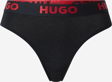 Tanga de la HUGO Red pe negru: față