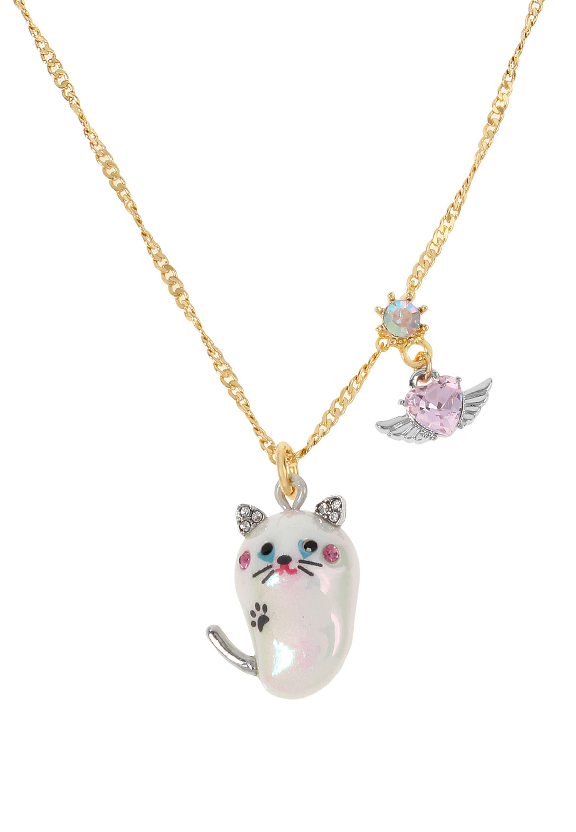 Betsey Johnson Verižica 'Pearl Critters Katzen' | zlata barva