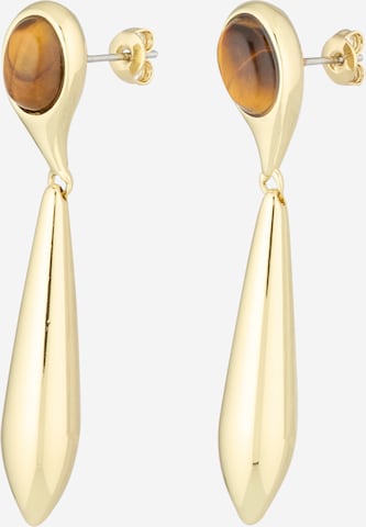 Cercei de la & Other Stories pe auriu: față