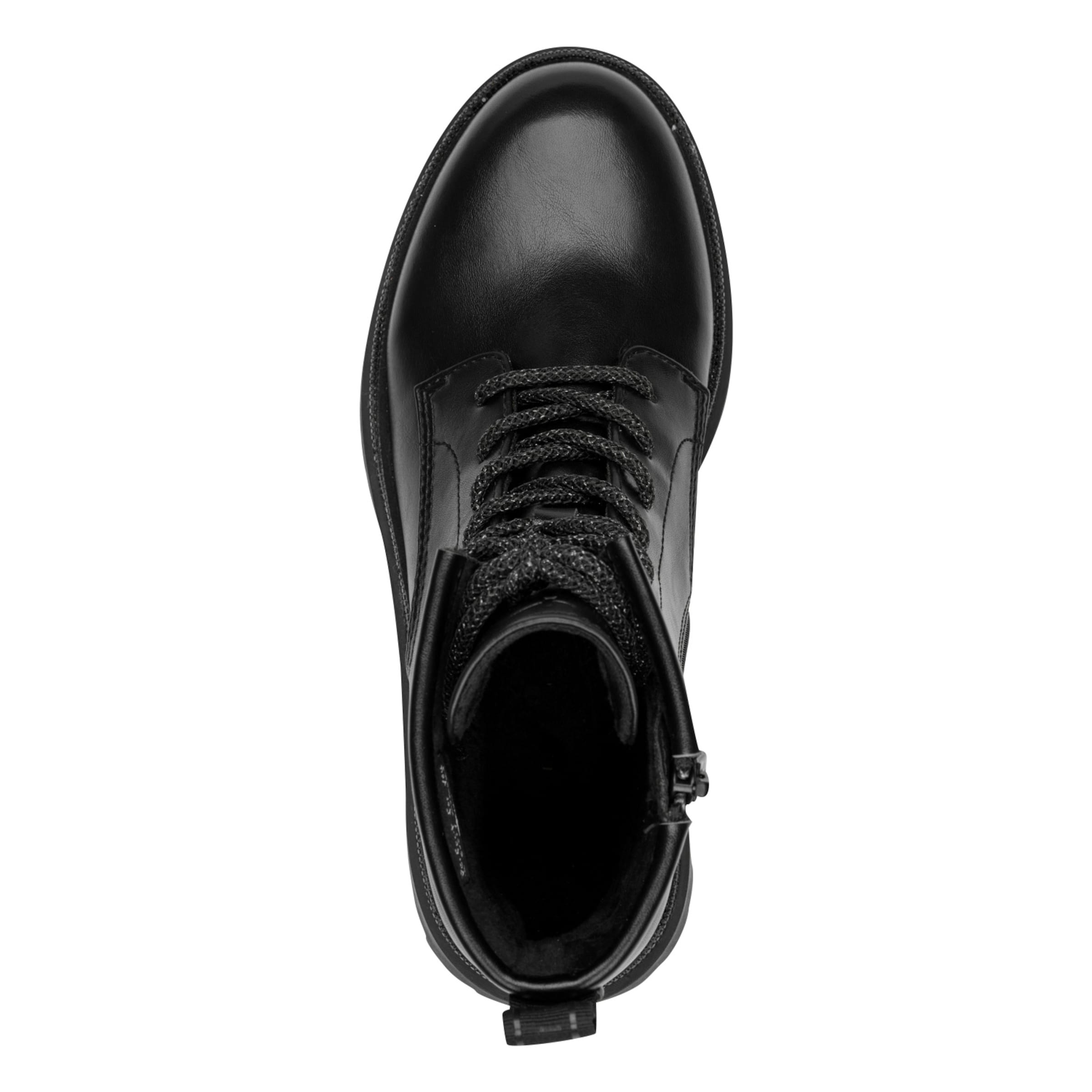 Tamaris Lace-up bootie in Black