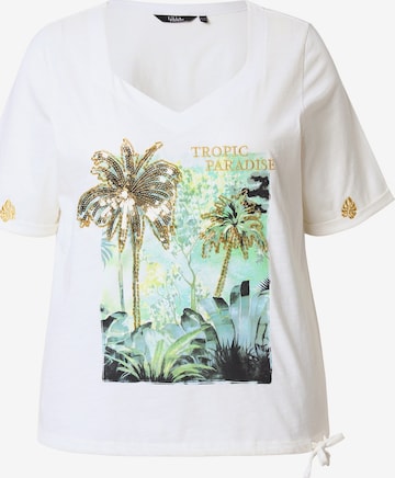 Ulla Popken Shirt in Wit: voorkant