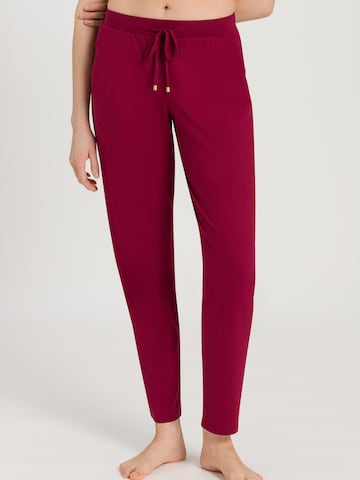 Pantalon de pyjama 'Sleep & Lounge' Hanro en rouge : devant