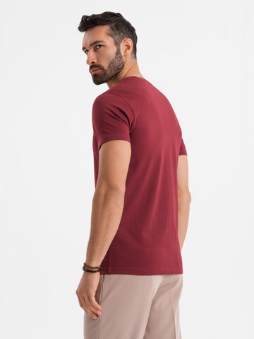 Ombre Shirt in Rot