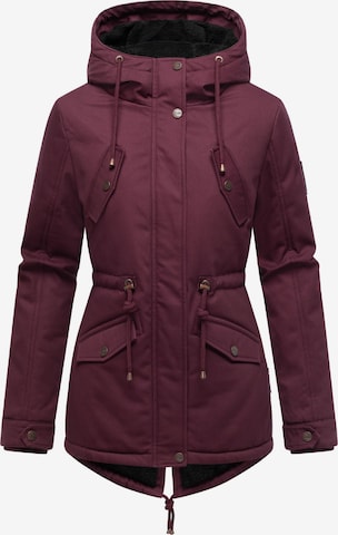 Parka de iarnă 'Manolya' de la MARIKOO pe roșu: față