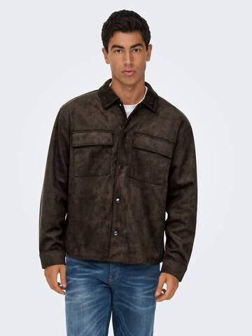 Veste mi-saison 'RAVI' Only & Sons en marron