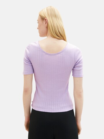 T-shirt TOM TAILOR DENIM en violet