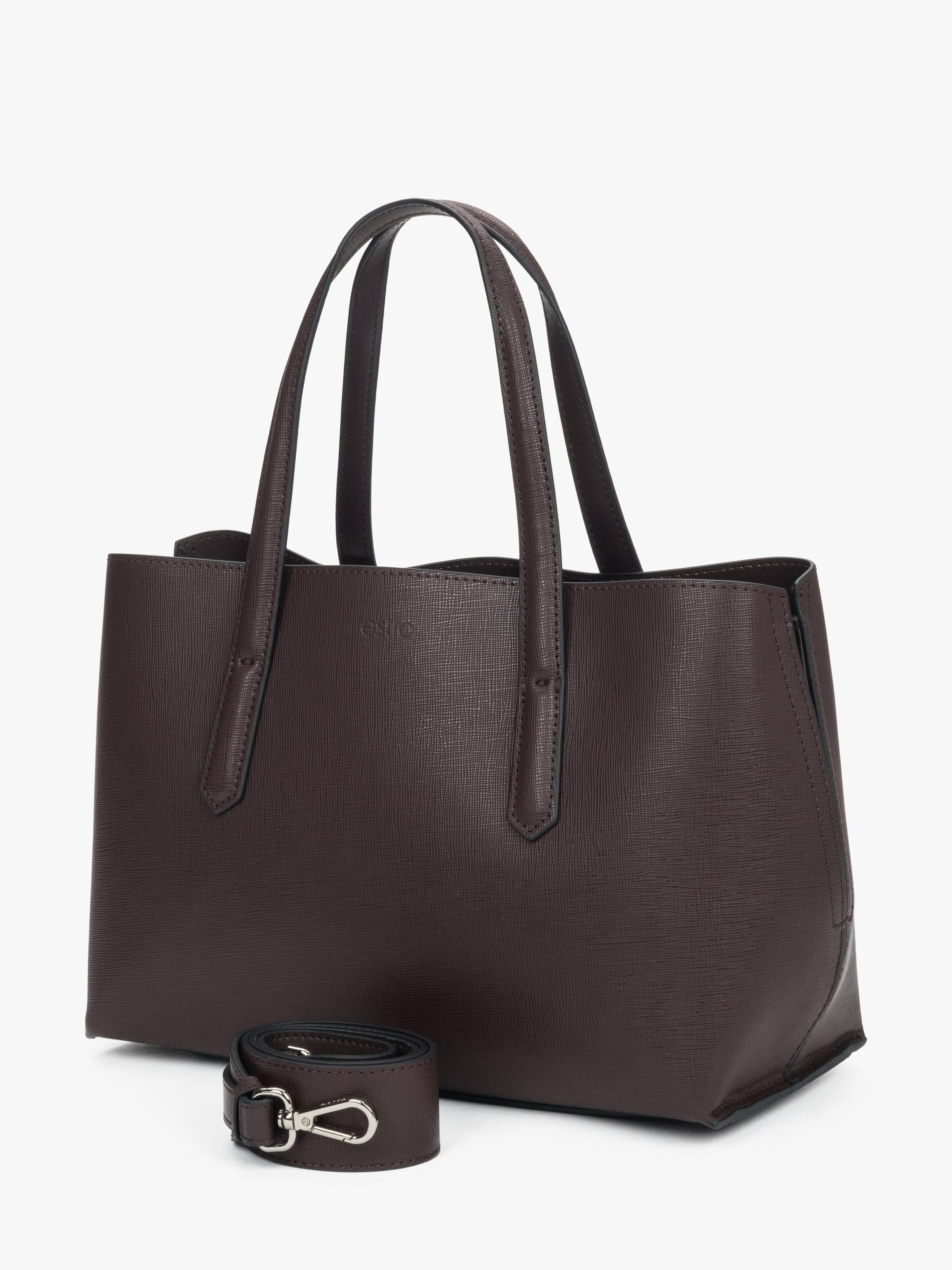 Estro Handbag '7023-2' in Brown: front