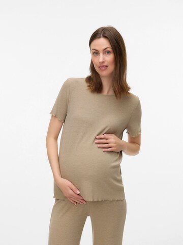 MAMALICIOUS Shirt in Brown: front