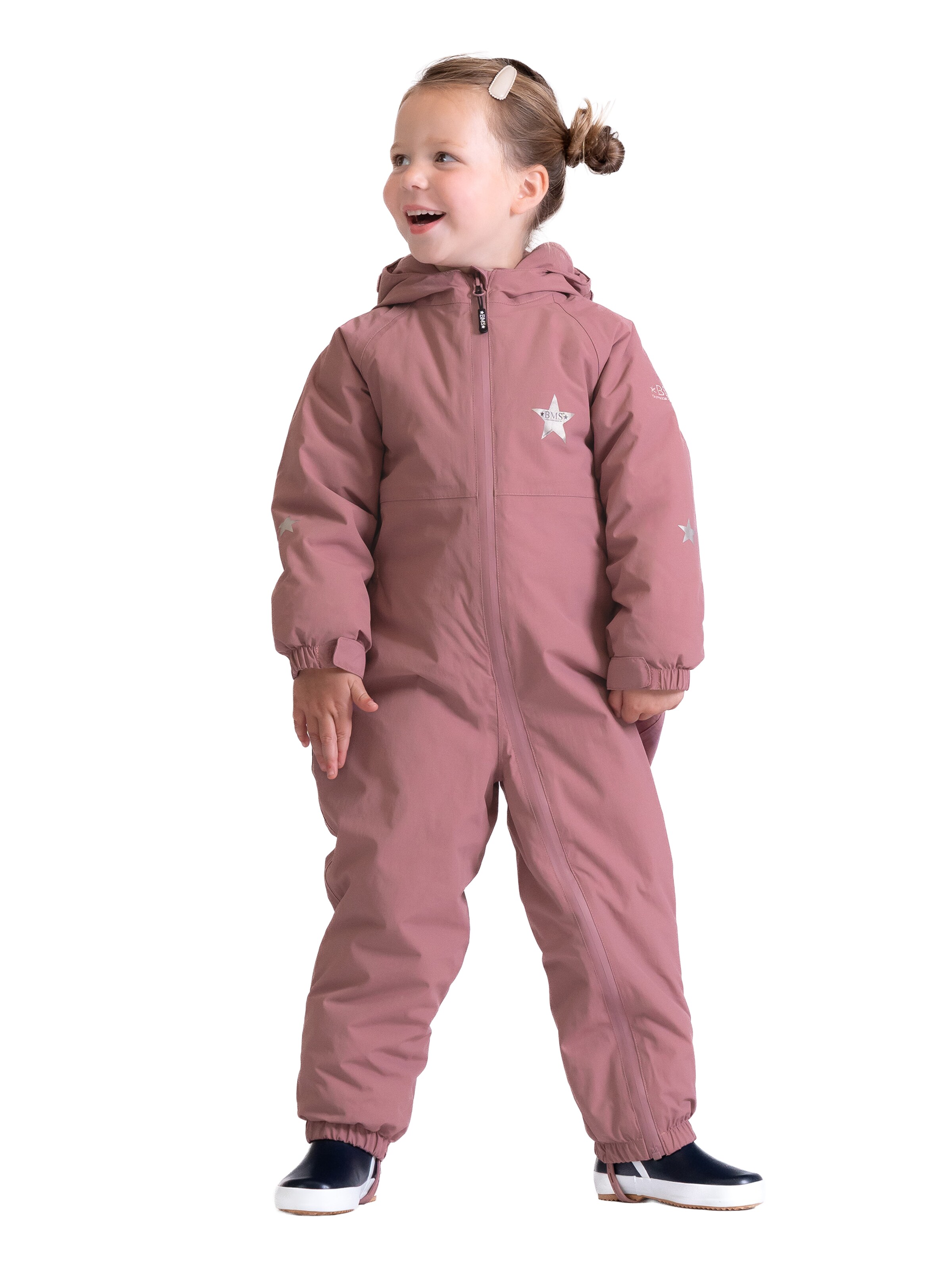 BMS Dungarees in Purple: front