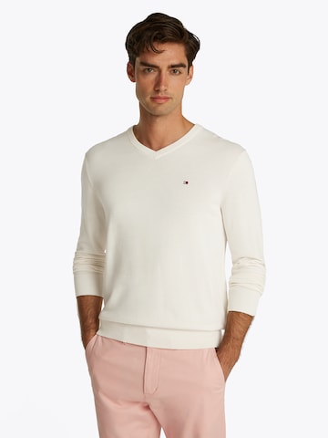 Pullover 'ESSENTIAL' di TOMMY HILFIGER in beige: frontale