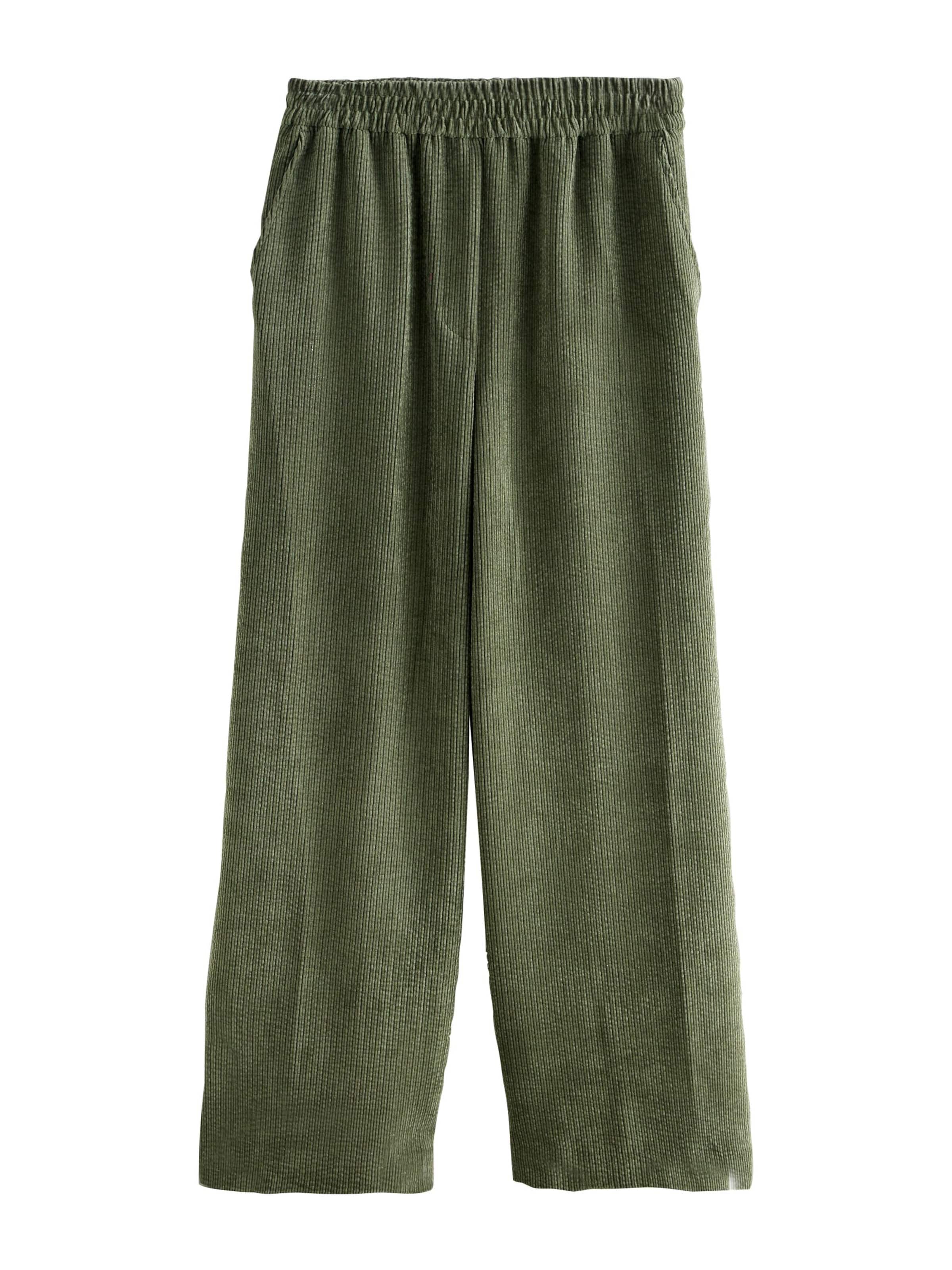 Next Wide leg Παντελόνι σε πράσινο: μπροστά