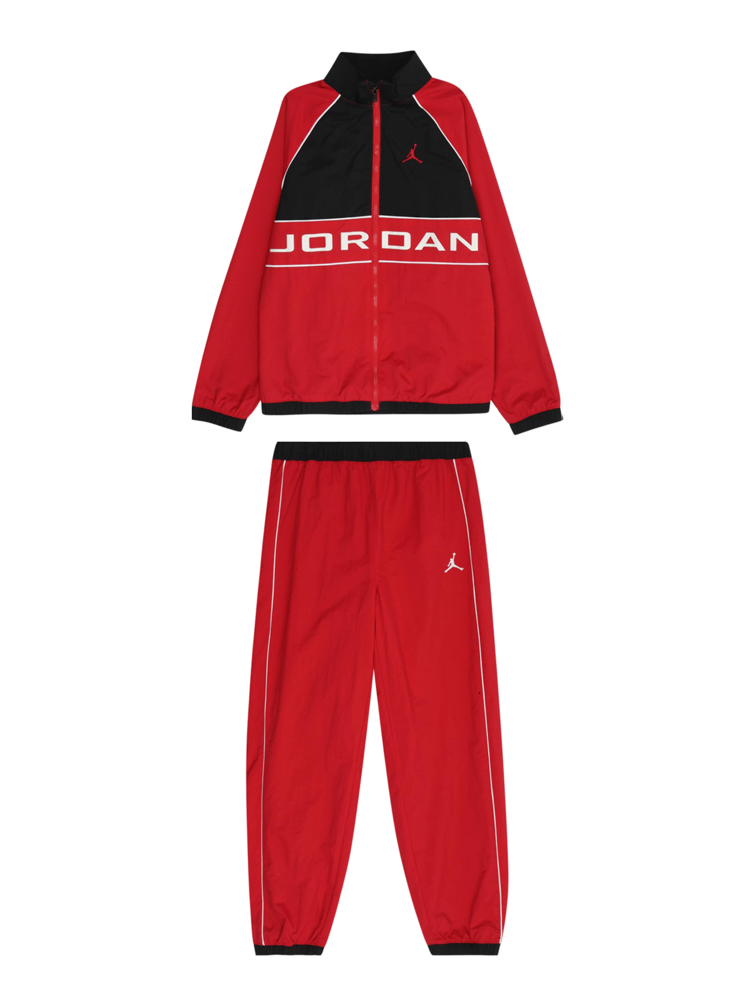 Jordan Облекло за бягане в червено: отпред