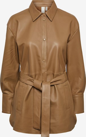 Y.A.S Between-season jacket 'Otira' in Brown: front