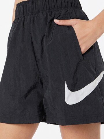 Nike Sportswear Wide leg Παντελόνι σε μαύρο