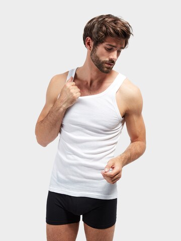 TOM TAILOR Undershirt in White: front