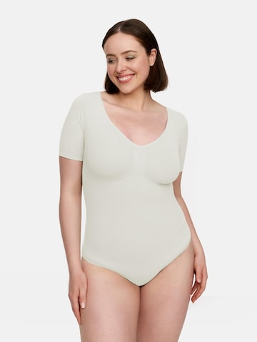 Body modelant 'T-Shirt Bodysuit Sculpting Shapewear mit Slip' cfab en blanc