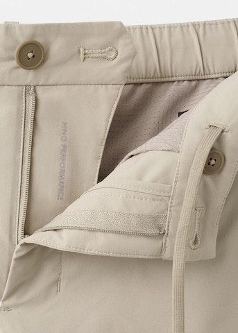 MANGO MAN Slim fit Pants 'Due' in Beige