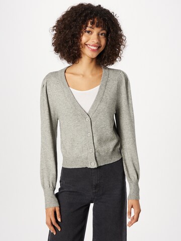 ONLY Knit Cardigan 'LEVA' in Grey: front