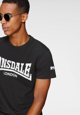 LONSDALE Shirt in Black