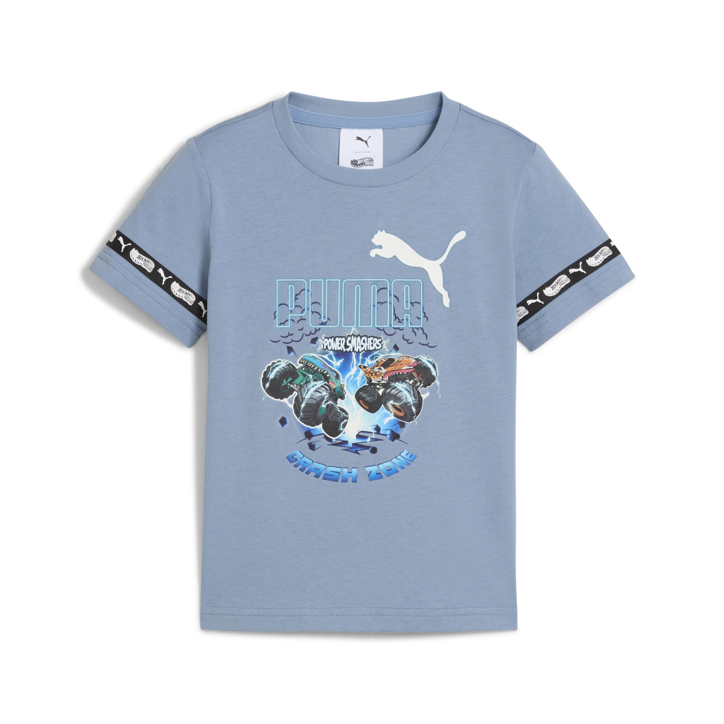 PUMA Shirt 'Puma x Hot Wheels™ Monster Trucks' in Blue: front