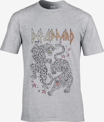 T-Shirt 'Def Leppard Double Leppard T-Shirt' Def Leppard en gris : devant