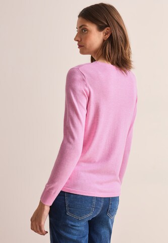 CECIL Rundhalspullover in Pink