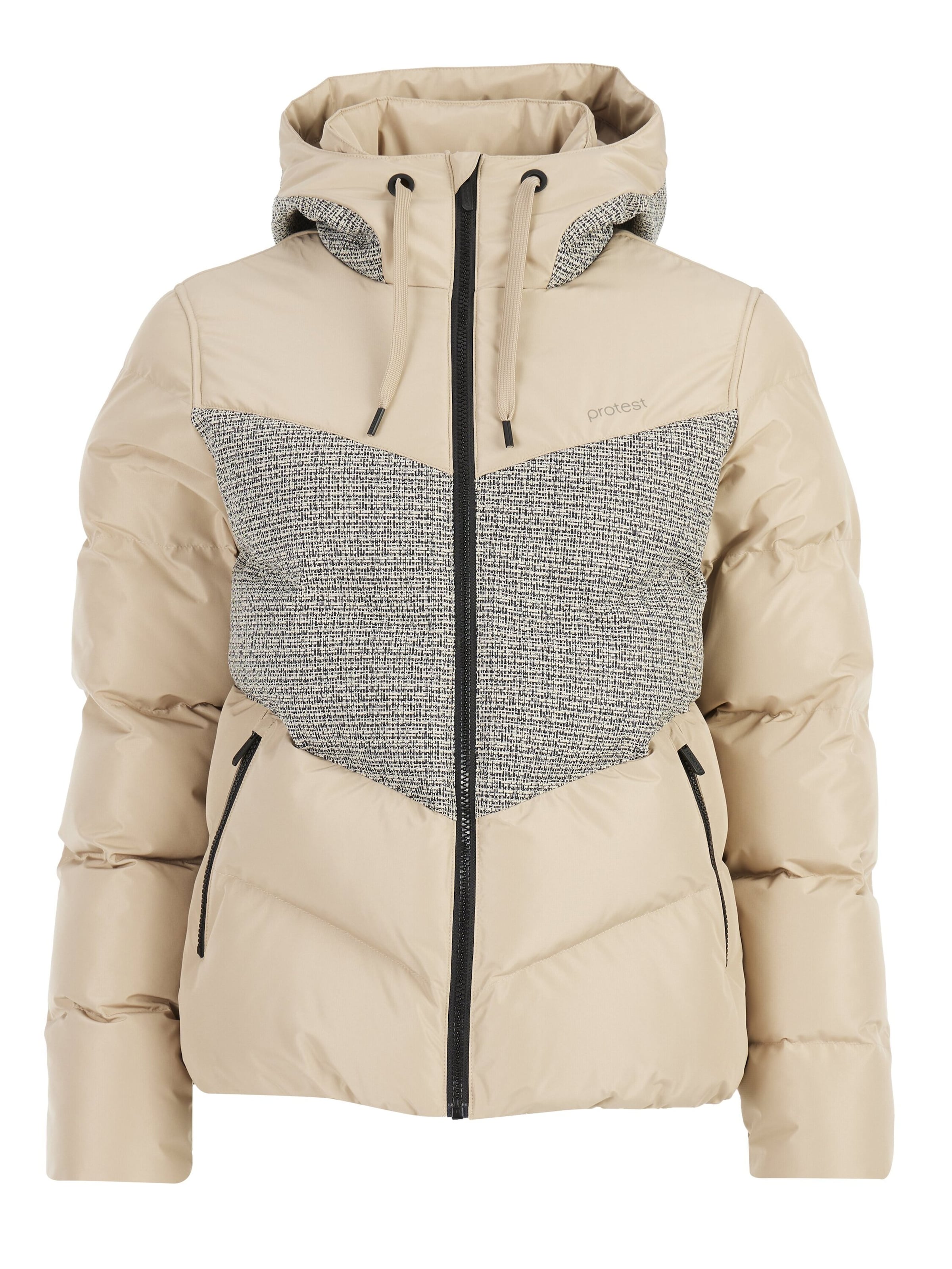 PROTEST Sportjacke 'PRTBARLEY' in Beige: Vorderseite