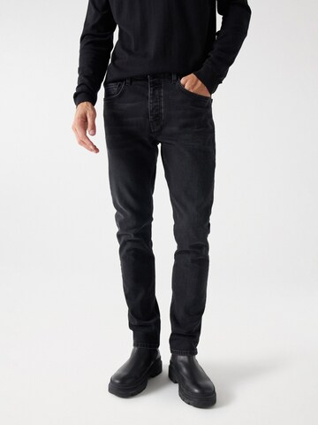 Salsa Jeans Slimfit Jeans in Zwart: voorkant