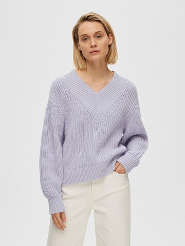 SELECTED FEMME Pullover 'MILEA' in Lila: predná strana