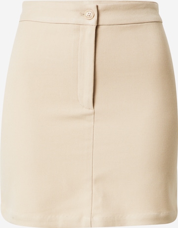 Monki Skirt in Beige: front