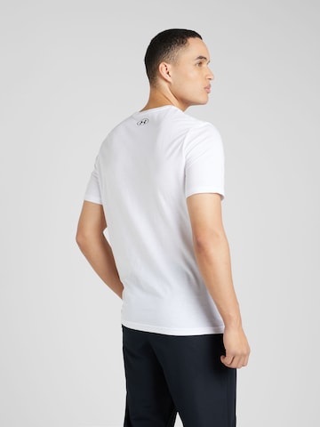 T-Shirt fonctionnel 'Foundation' UNDER ARMOUR en blanc