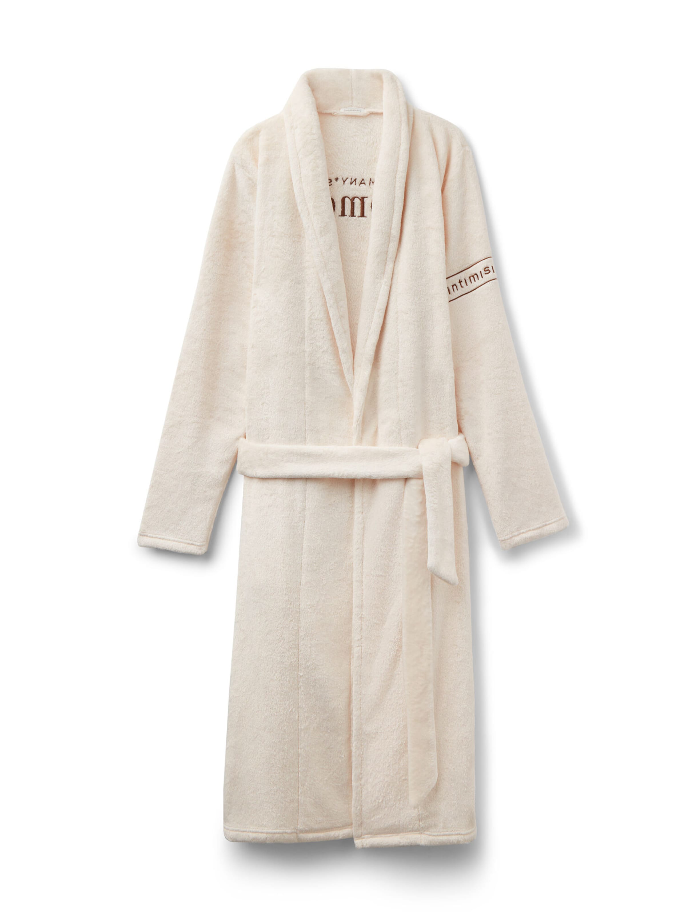 INTIMISSIMI Long Bathrobe in Beige: front