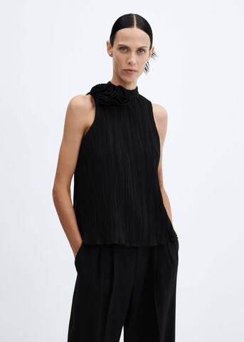 MANGO Blouse 'Flori' in Black: front