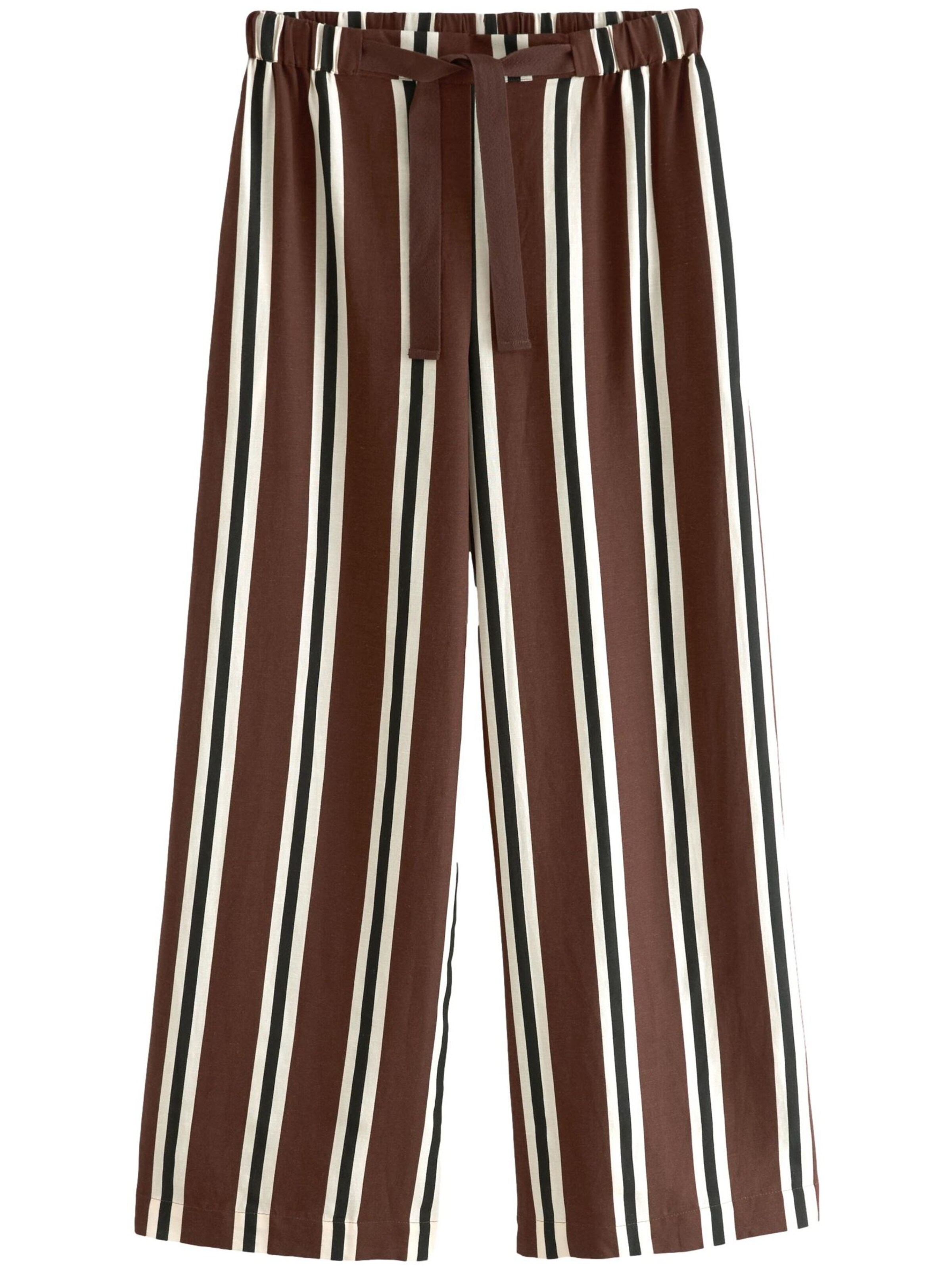 Next Wide leg Broek in Bruin: voorkant