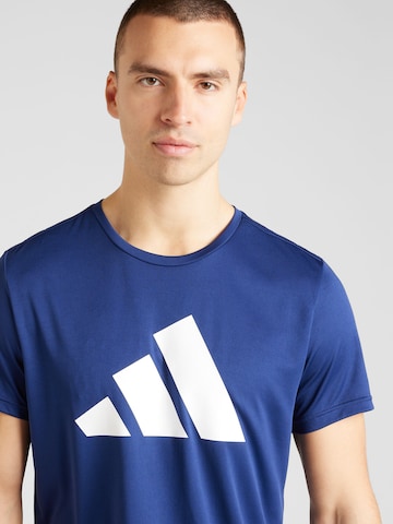 ADIDAS PERFORMANCETehnička sportska majica 'RUN IT' - plava boja