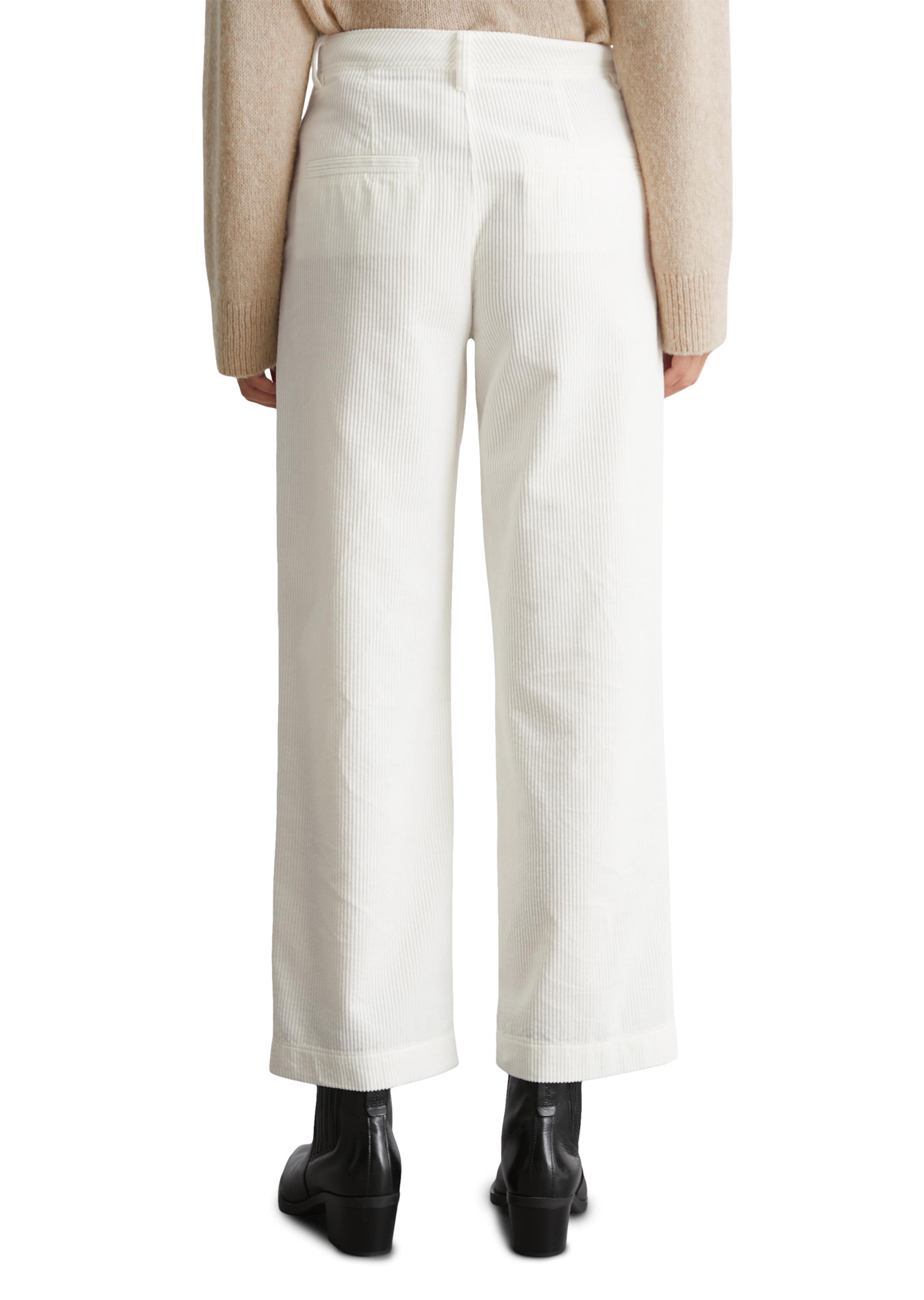 Marc O'Polo Loose fit Trousers 'Lande' in White