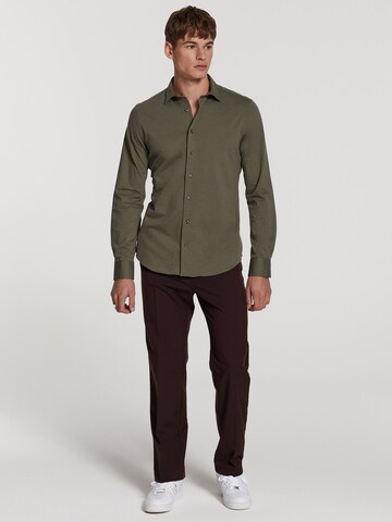 Slim fit Camicia 'Pablo' di Shiwi in verde