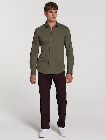 Shiwi Slim fit Button Up Shirt 'Pablo' in Green